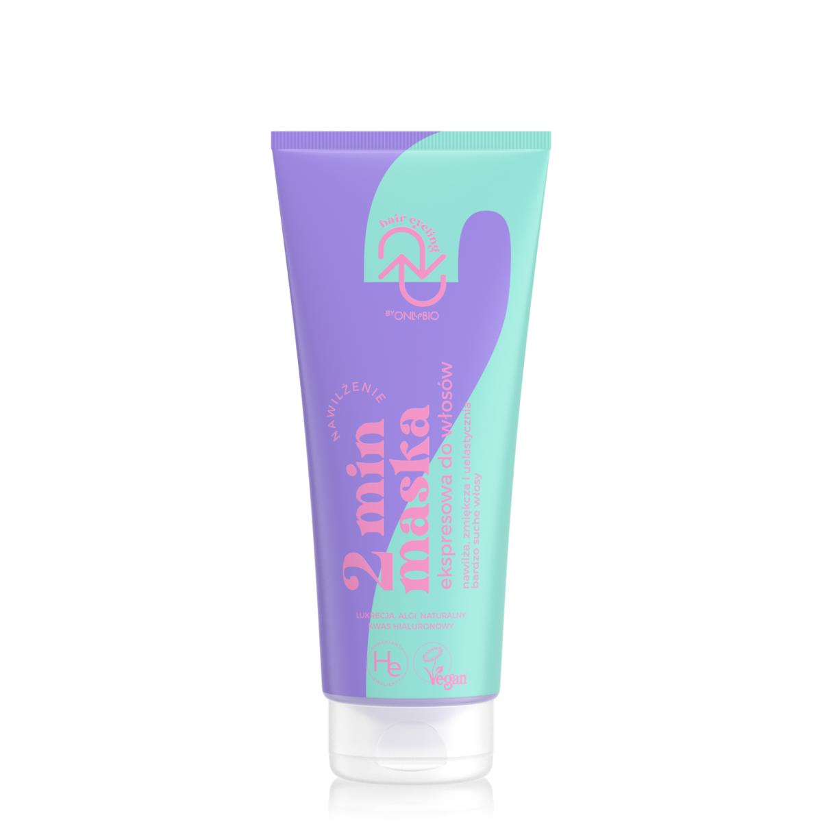 Hair Cycling by ONLYBIO Nawilżenie 2 minutowa maska ekspresowa do włosów 200ml